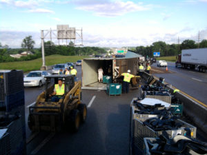 truck accident working with lumper service